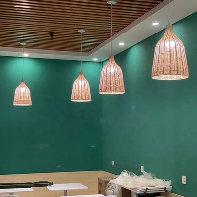 600mm Bamboo Lantern Fixture Rattan Pendant Light Lampshade Bedroom Restaurant Big Chandelier