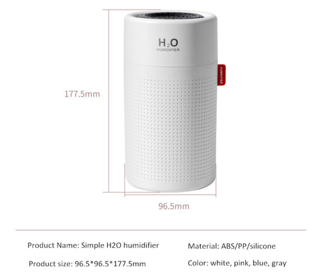 750ml Wireless USB Air Humidifier 2000mAh Battery Rechargeable Cool Mist Humidifier